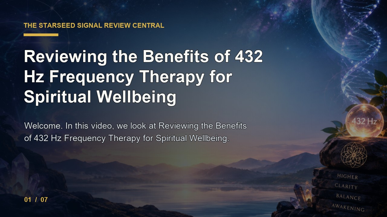 The Starseed Signal Review: Reviewing the Benefits of 432 Hz Frequency Therapy for Spiritual Wellbeing video thumbnail