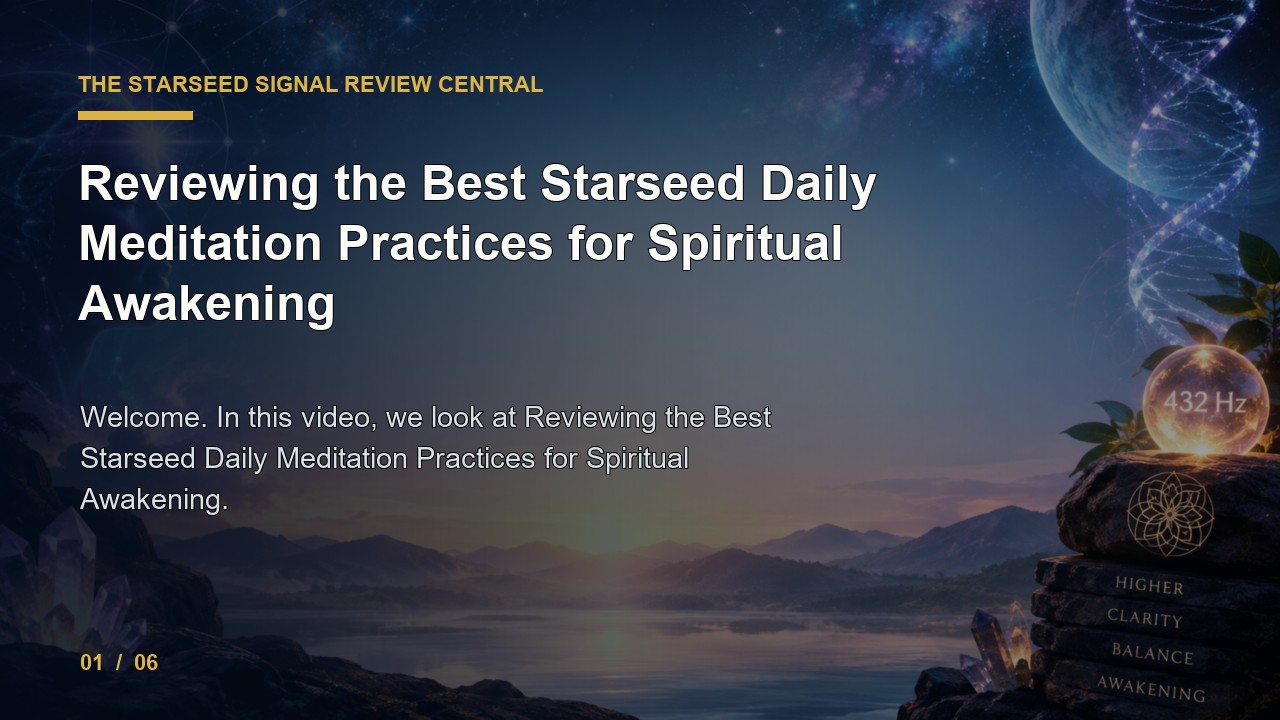 The Starseed Signal Review: Reviewing the Best Starseed Daily Meditation Practices for Spiritual Awakening video thumbnail