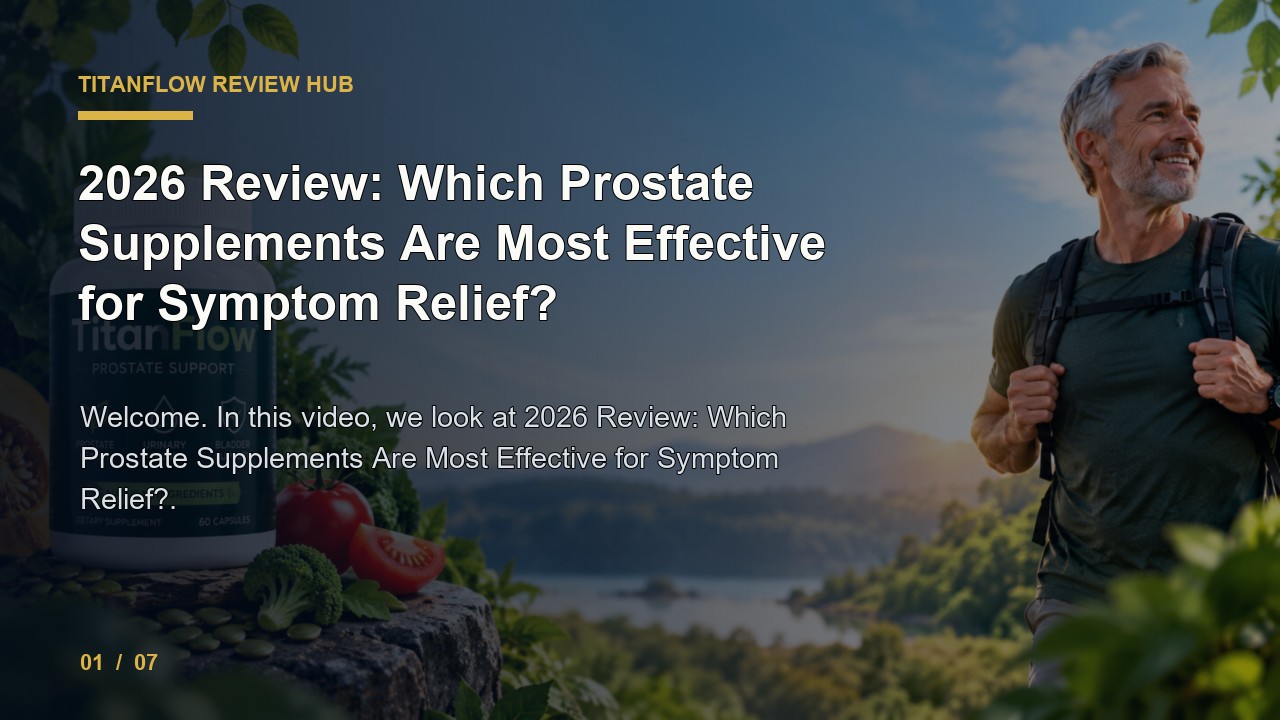 TitanFlow Review: Review Which Prostate Supplements Are Most Effective for Symptom Relief video thumbnail