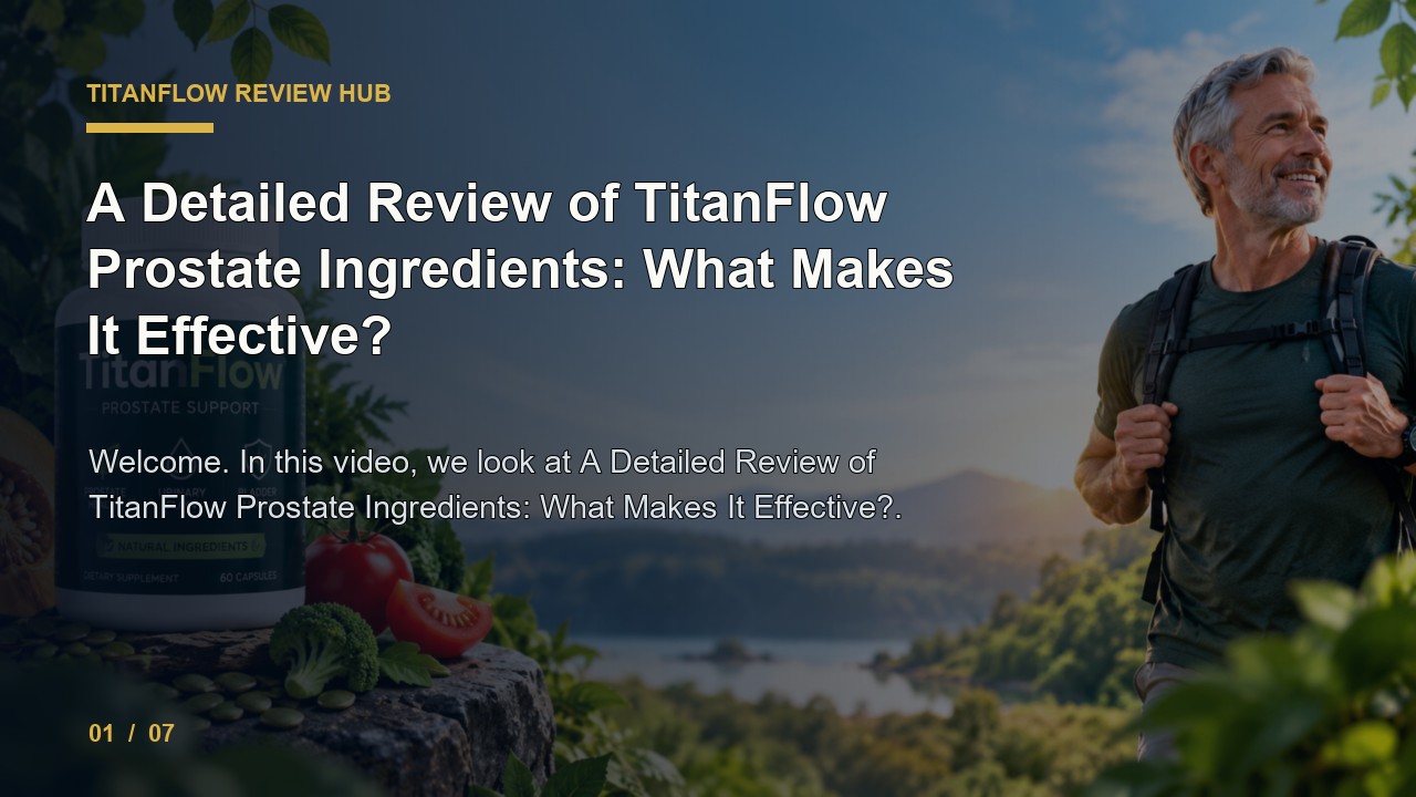 TitanFlow Review: a Detailed Review of TitanFlow Prostate Ingredients What Makes It Effective video thumbnail