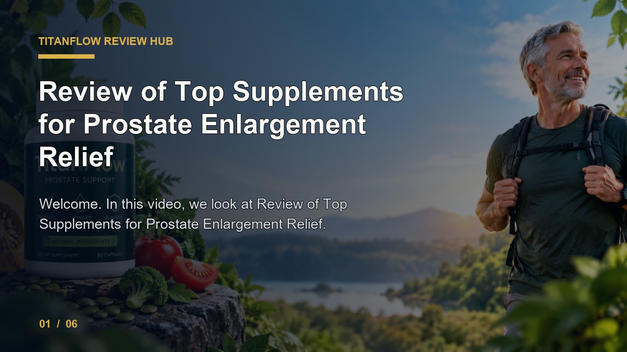 TitanFlow Review: Review of Top Supplements for Prostate Enlargement Relief video thumbnail