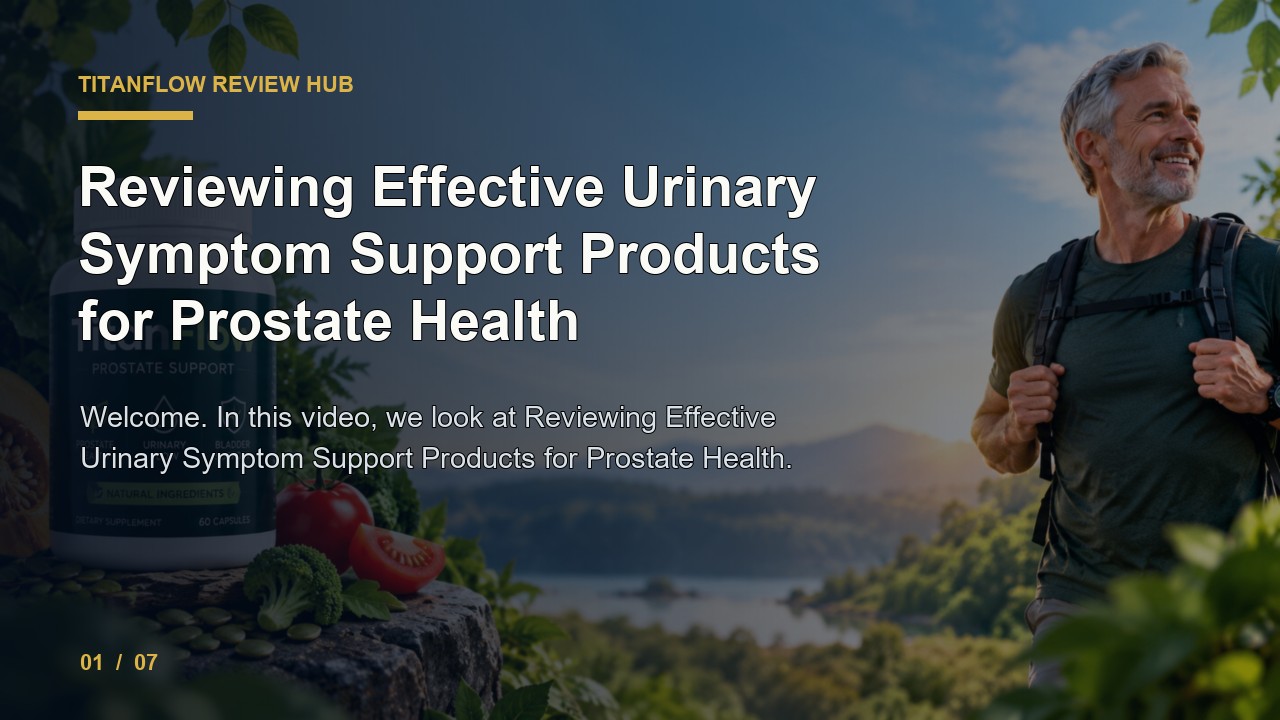 TitanFlow Review: Reviewing Effective Urinary Symptom Support Products for Prostate Health video thumbnail