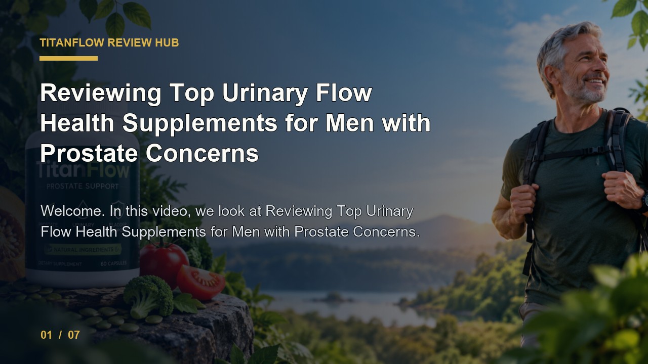 TitanFlow Review: Reviewing Top Urinary Flow Health Supplements for Men with Prostate Concerns video thumbnail
