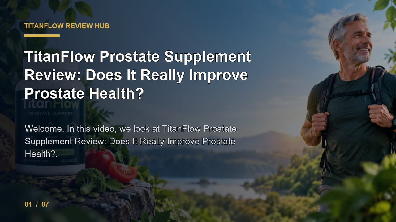TitanFlow Review: TitanFlow Prostate Supplement Review Does It Really Improve Prostate Health video thumbnail