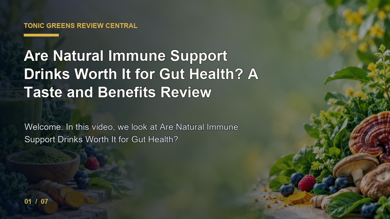Tonic Greens Review: Are Natural Immune Support Drinks Worth It for Gut Health a Taste and Benefits Review video thumbnail