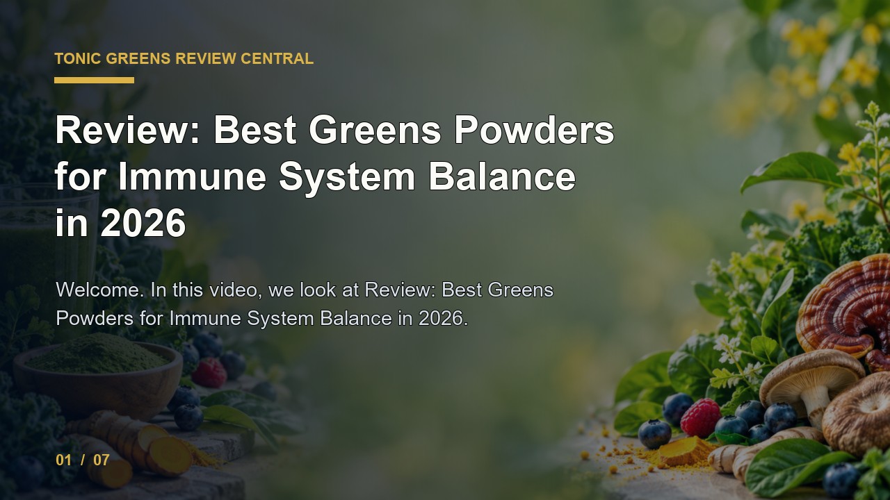Tonic Greens Review: Review Best Greens Powders for Immune System Balance in 2026 video thumbnail