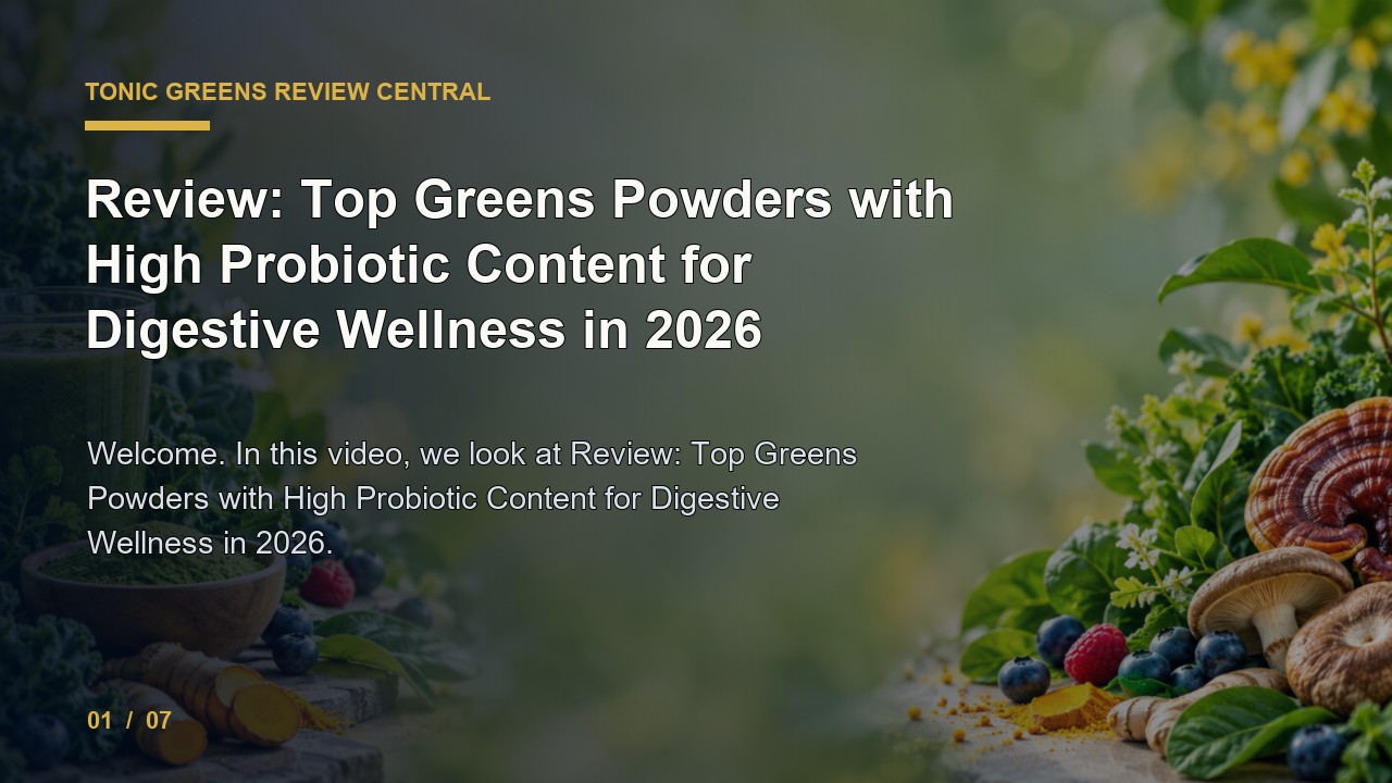 Tonic Greens Review: Review Top Greens Powders with High Probiotic Content for Digestive Wellness in 2026 video thumbnail