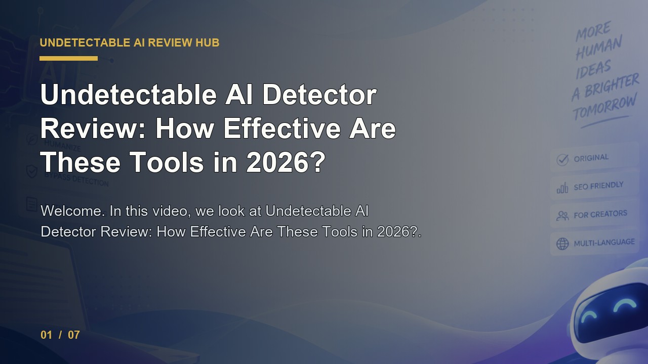 Undetectable AI Review: Undetectable AI Detector Review How Effective Are These Tools in 2026 video thumbnail