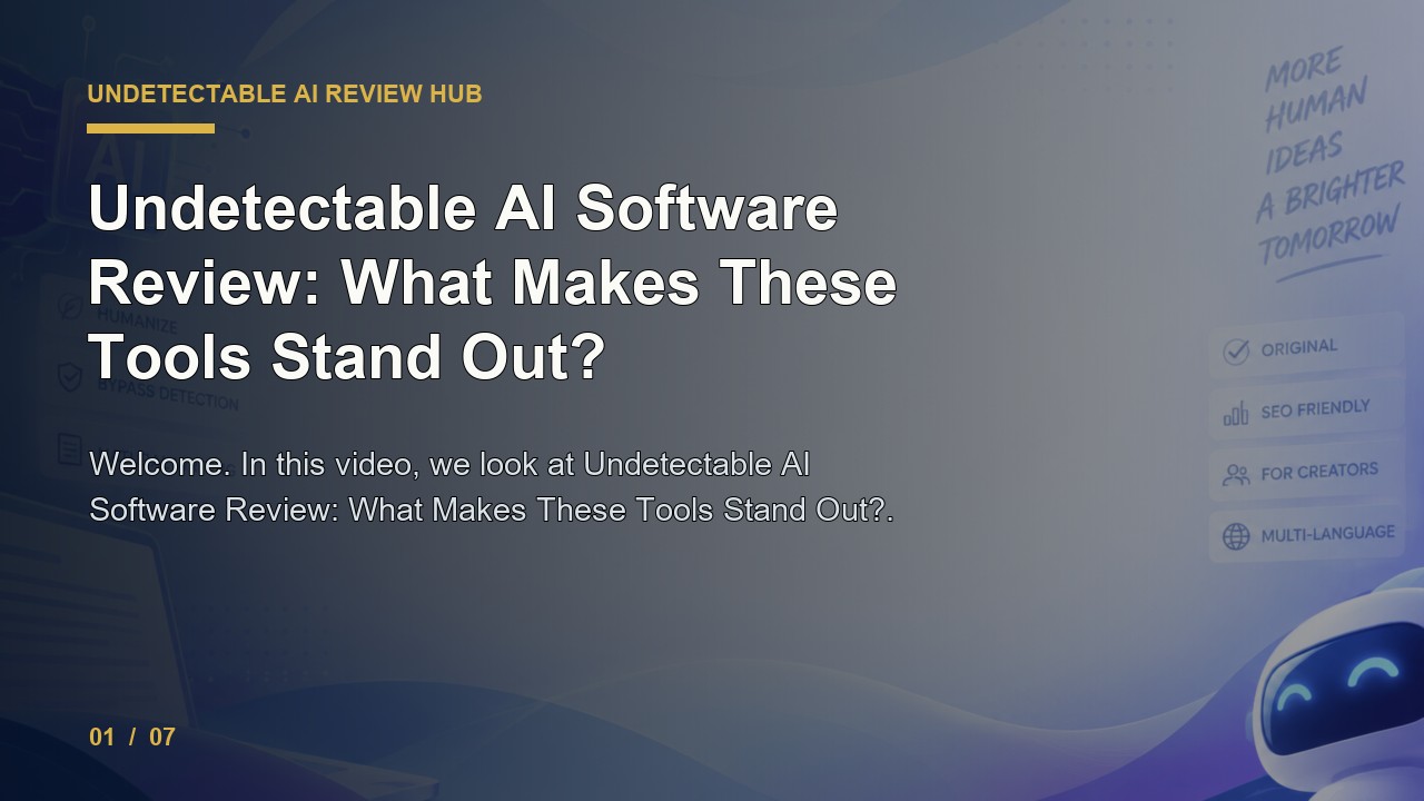 Undetectable AI Review: Undetectable AI Software Review What Makes These Tools Stand Out video thumbnail
