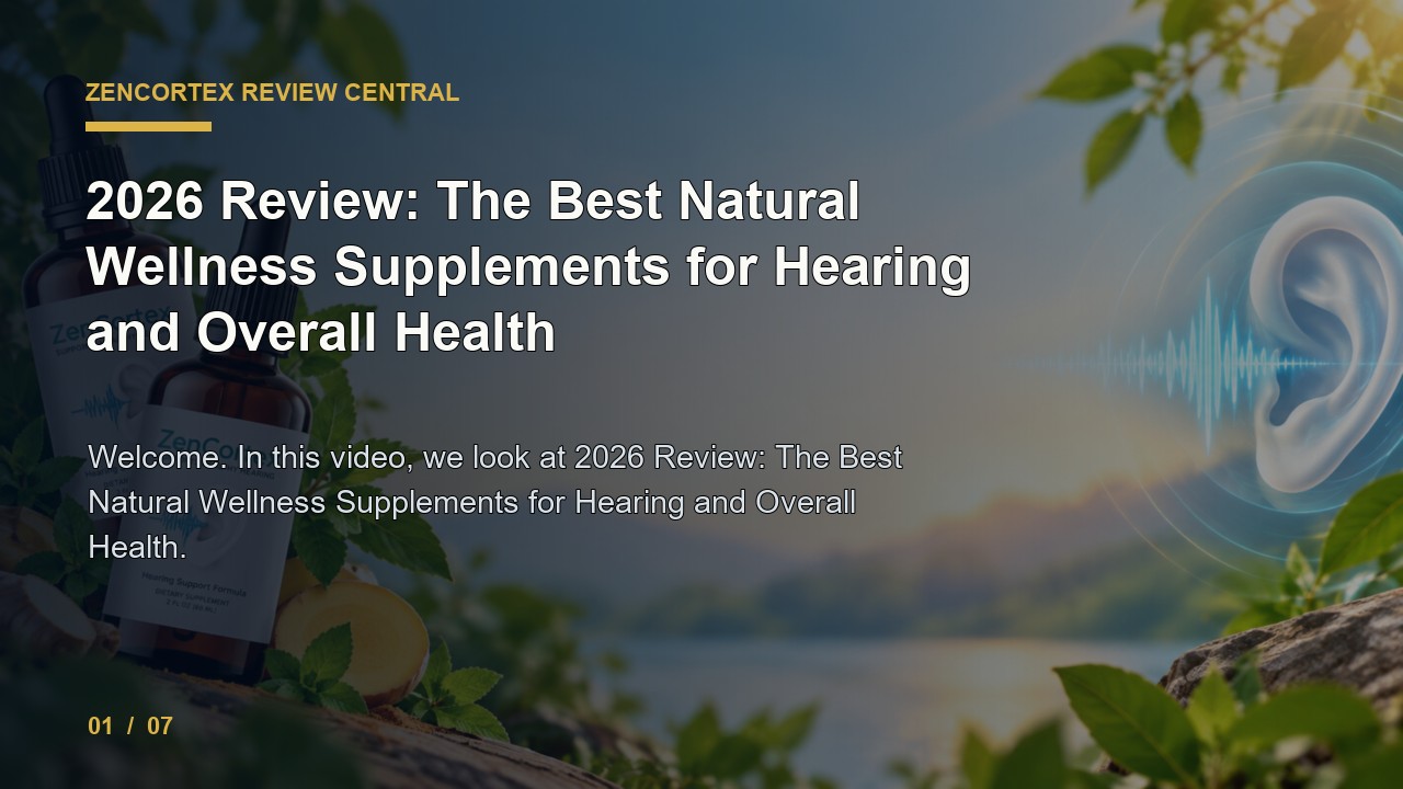 ZenCortex Review: Review the Best Natural Wellness Supplements for Hearing and Overall Health video thumbnail