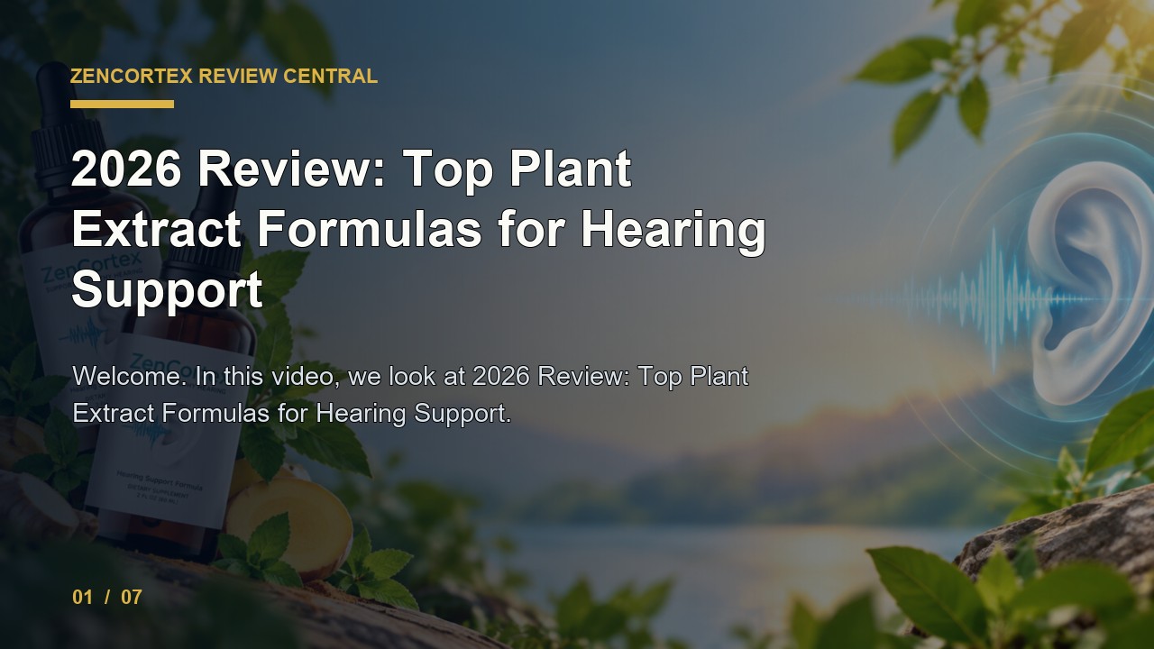 ZenCortex Review: Review Top Plant Extract Formulas for Hearing Support video thumbnail