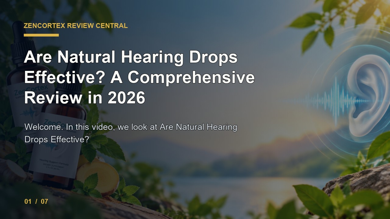 ZenCortex Review: Are Natural Hearing Drops Effective a Comprehensive Review in 2026 video thumbnail