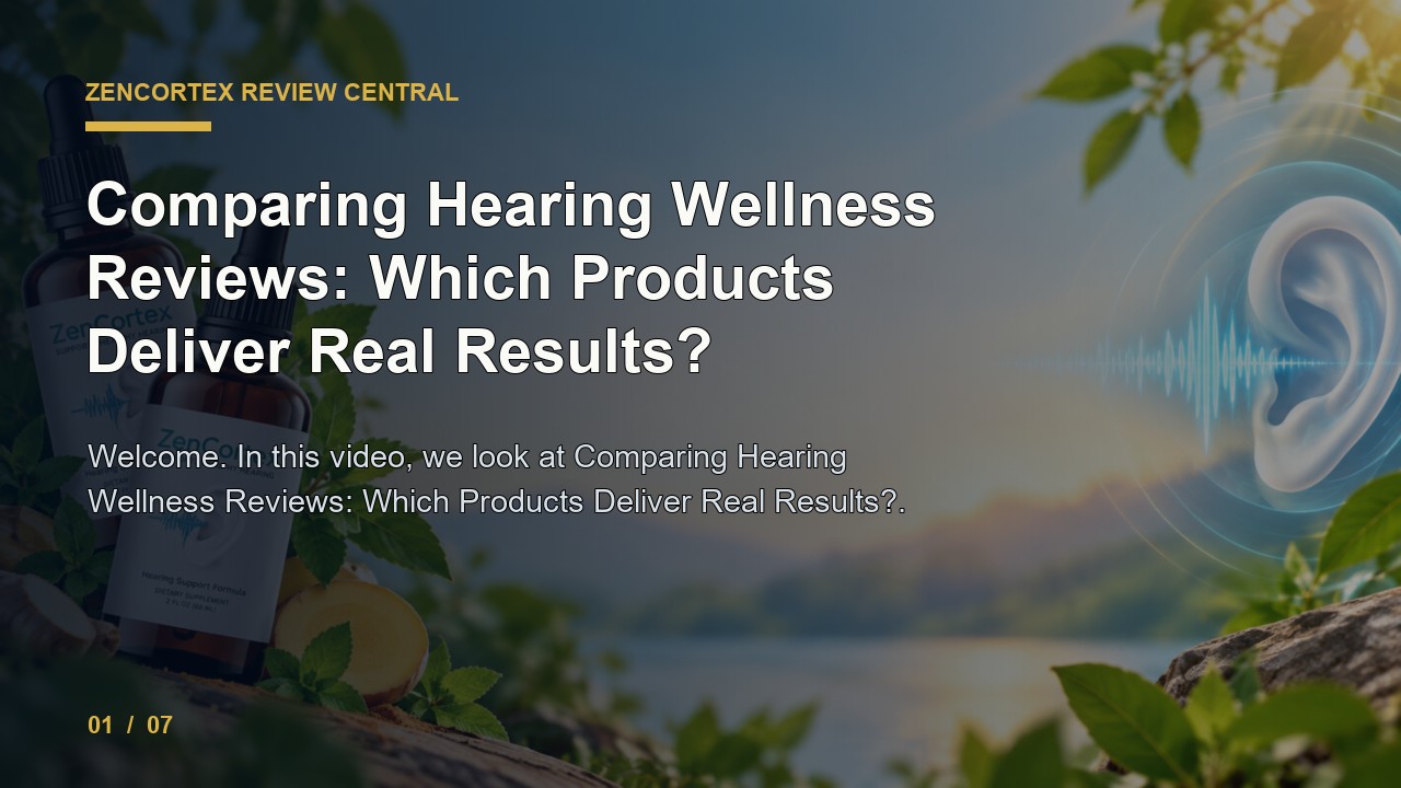 ZenCortex Review: Comparing Hearing Wellness Reviews Which Products Deliver Real Results video thumbnail