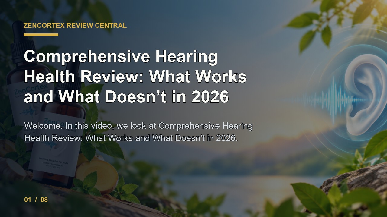 ZenCortex Review: Comprehensive Hearing Health Review What Works and What Doesn't in 2026 video thumbnail