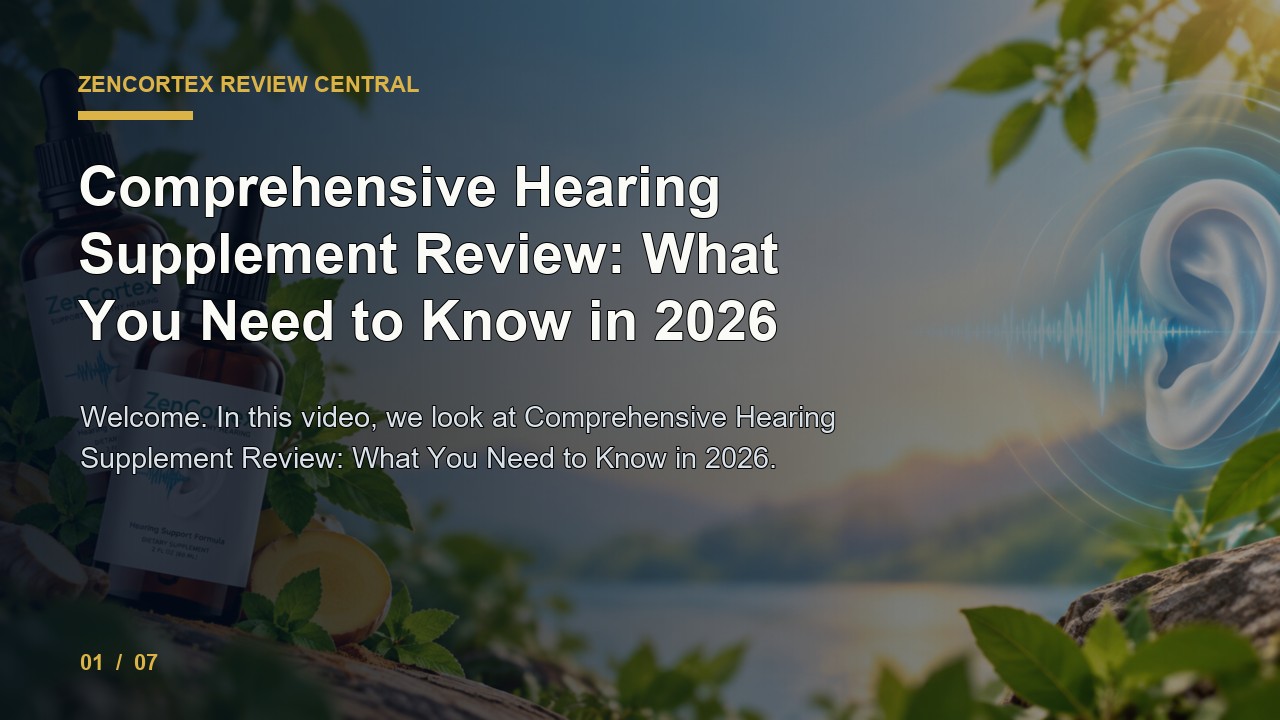 ZenCortex Review: Comprehensive Hearing Supplement Review What You Need to Know in 2026 video thumbnail