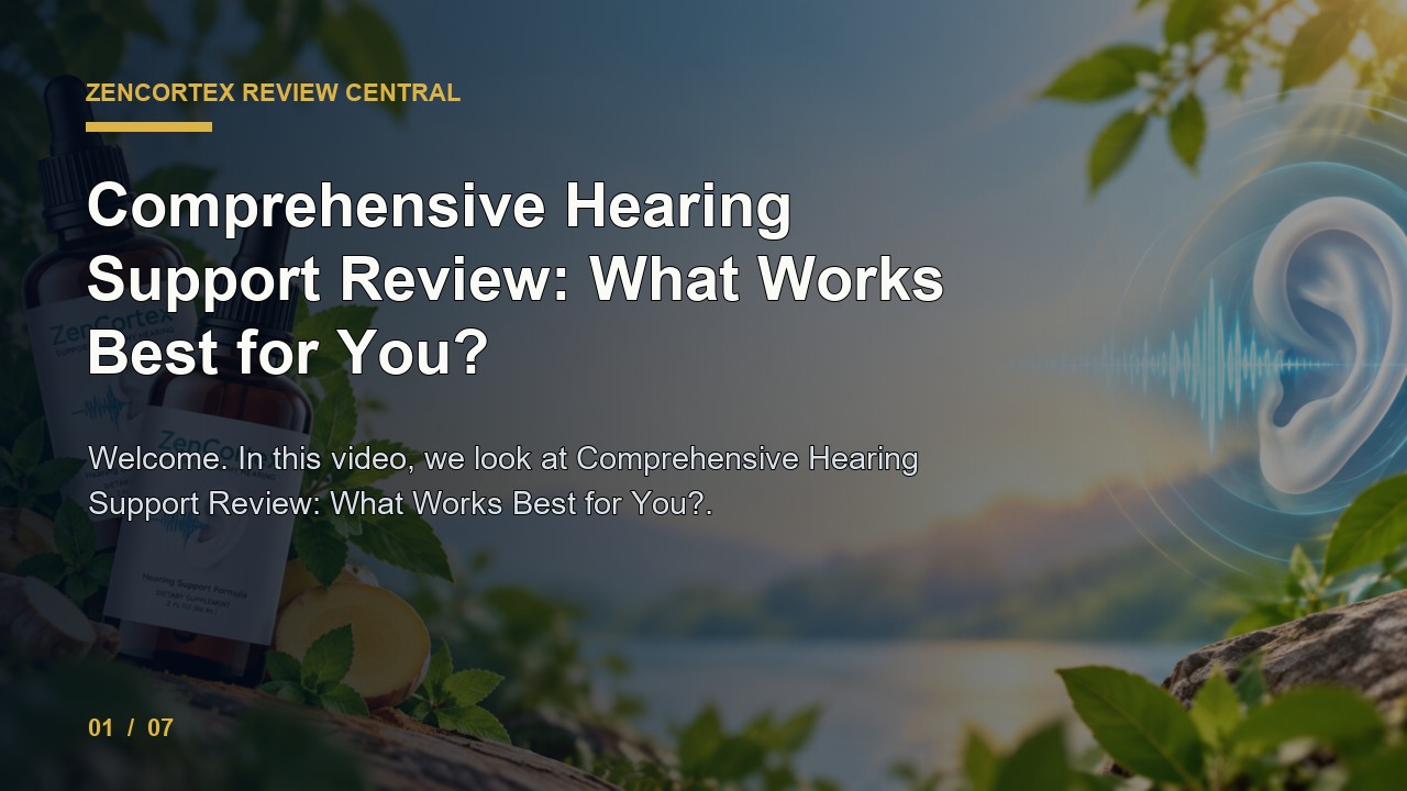 ZenCortex Review: Comprehensive Hearing Support Review What Works Best for You video thumbnail