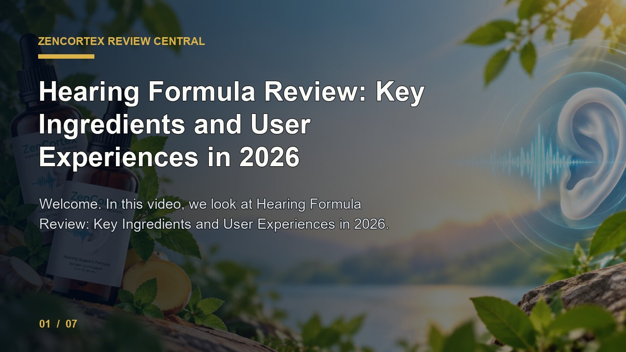 ZenCortex Review: Hearing Formula Review Key Ingredients and User Experiences in 2026 video thumbnail
