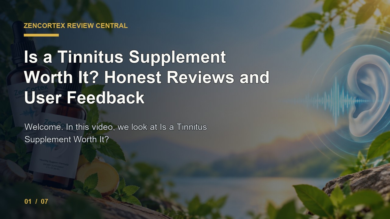 ZenCortex Review: Is a Tinnitus Supplement Worth It Honest Reviews and User Feedback video thumbnail