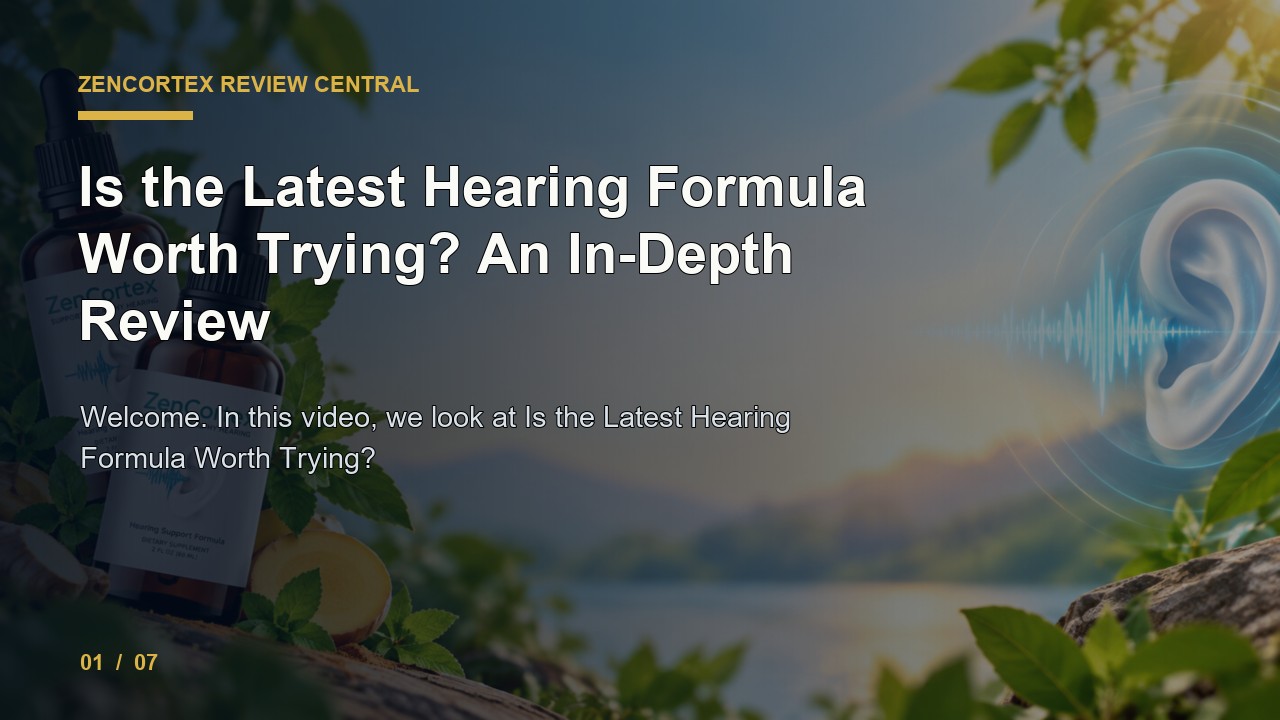ZenCortex Review: Is the Latest Hearing Formula Worth Trying an in Depth Review video thumbnail