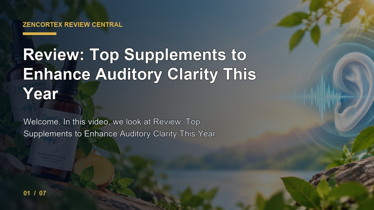 ZenCortex Review: Review Top Supplements to Enhance Auditory Clarity This Year video thumbnail